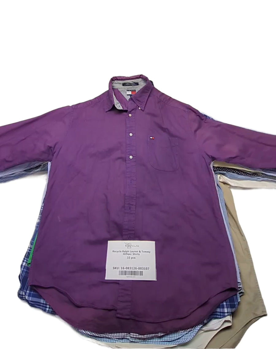 Recycle Ralph Lauren & Tommy Hilfiger Shirts 33 pcs