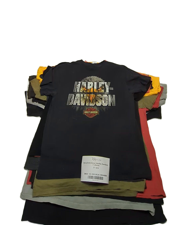 Recycle & Good Harley Davidson T-Shirts 17 pcs