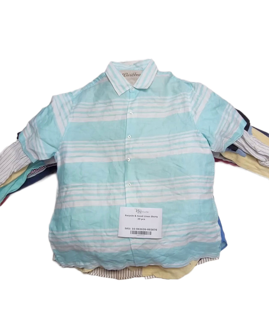 Recycle & Good Linen Shirts 39 pcs
