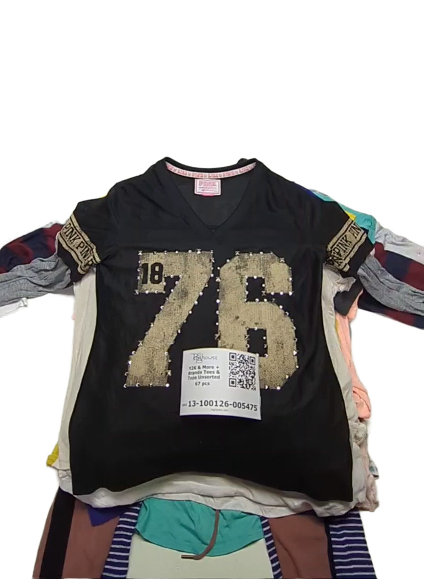 Y2K & More + Brands Tees & Tops Unsorted 67 pcs