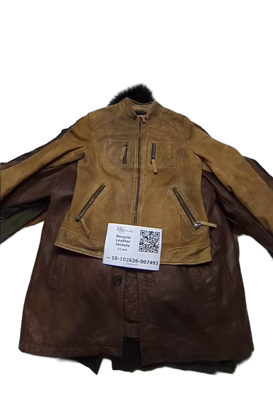 Recycle Leather Jackets 12 pcs