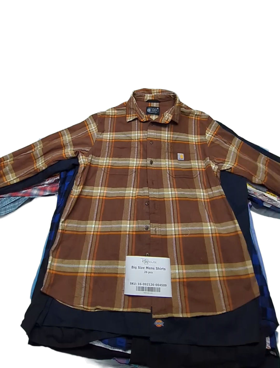 Big Size Mens Shirts 26 pcs