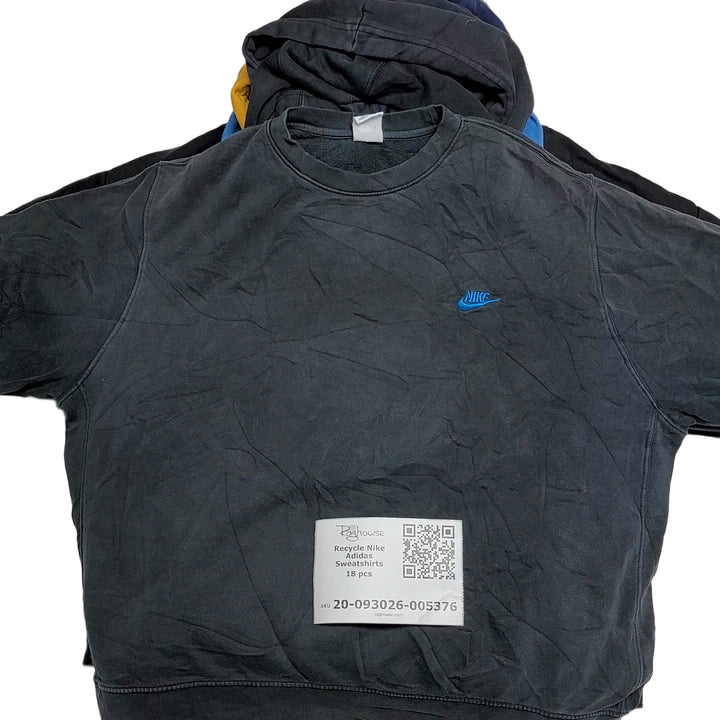 Recycle Nike Adidas Sweatshirts 18 pcs