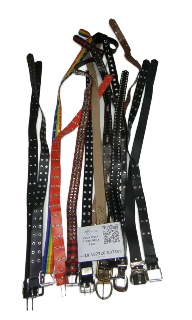 Punk Rock Vibes Belts 14 pcs