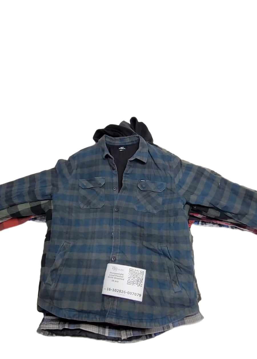 Heavyweight Lined Flannel Shirts Unsorted 10 pcs