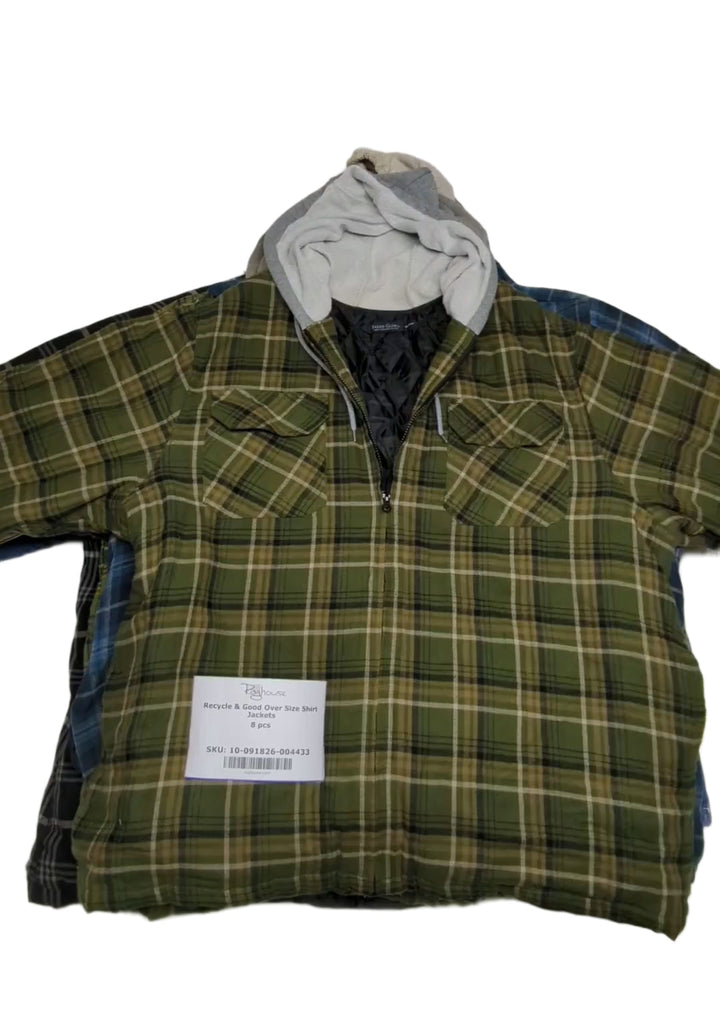 Recycle & Good Over Size Shirt Jackets 8 pcs