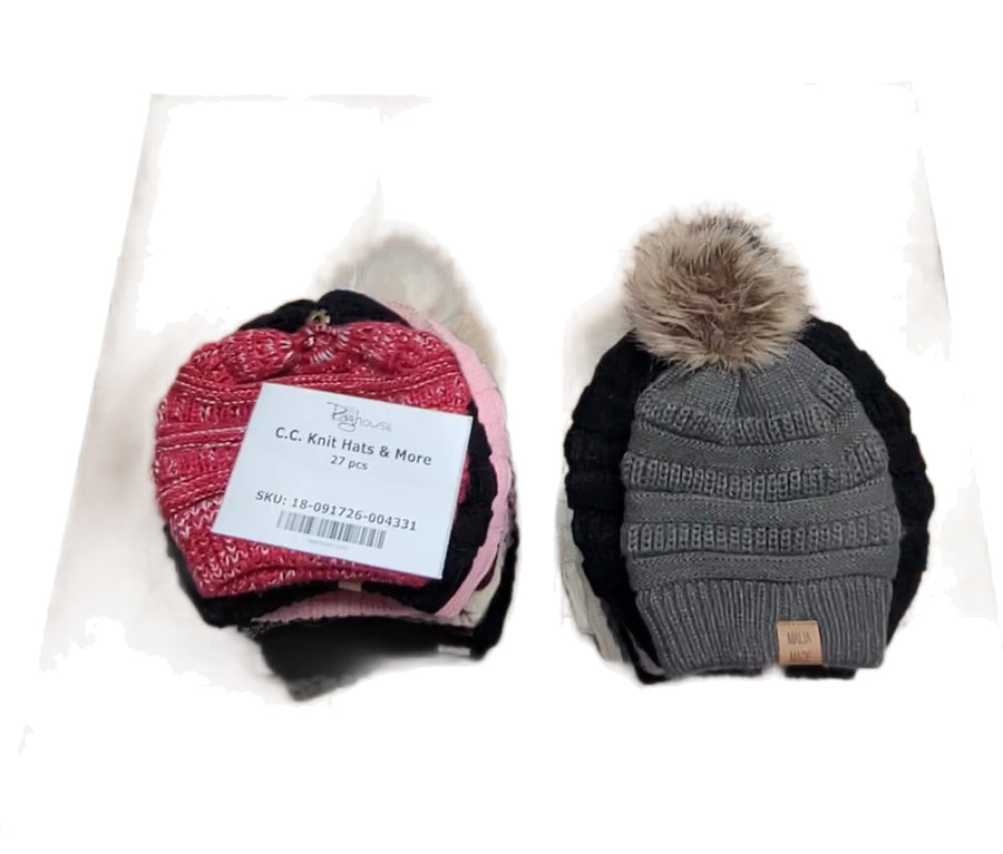 C.C. Knit Hats & More 27 pcs