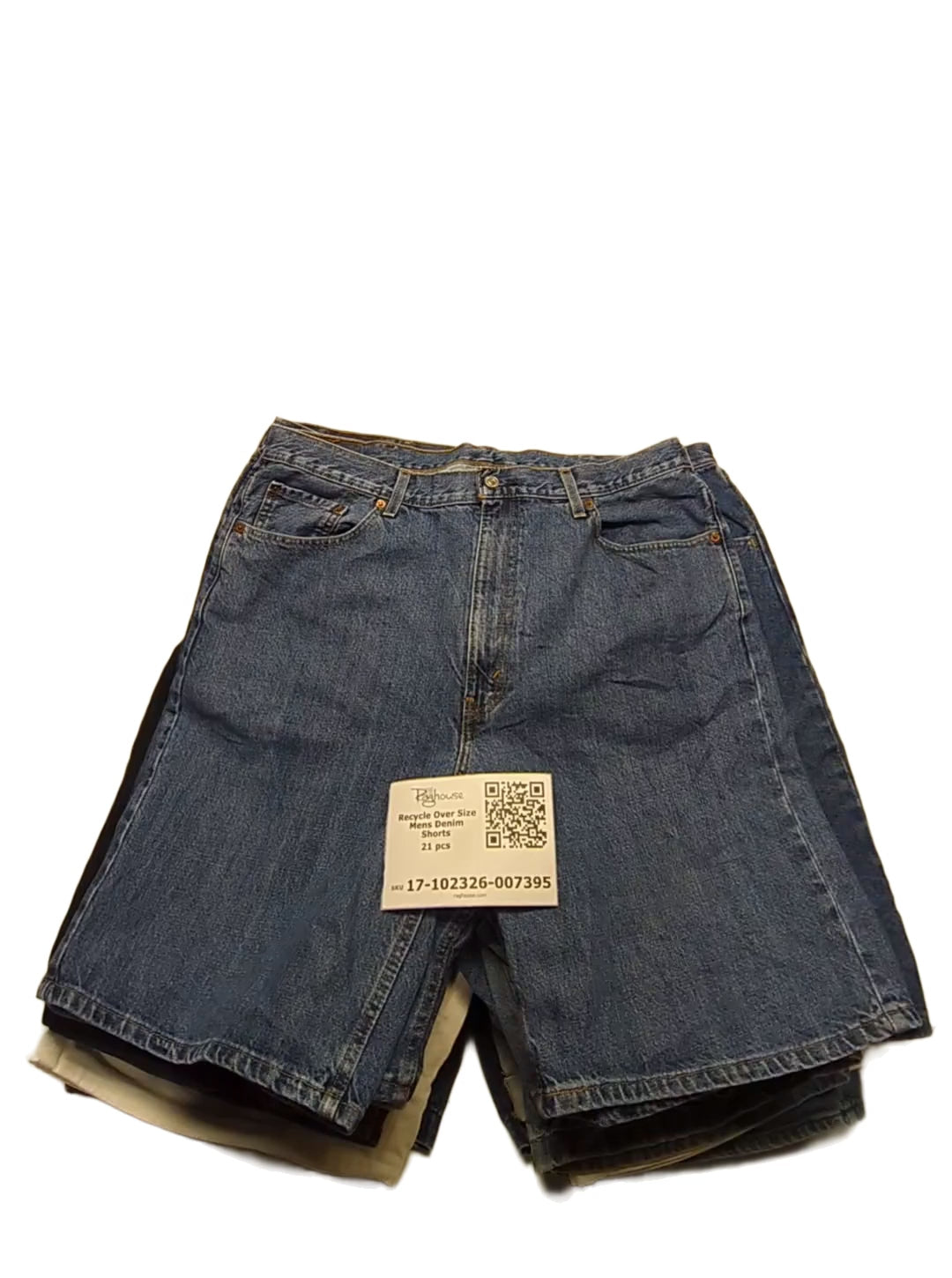 Recycle Over Size Mens Denim Shorts 21 pcs