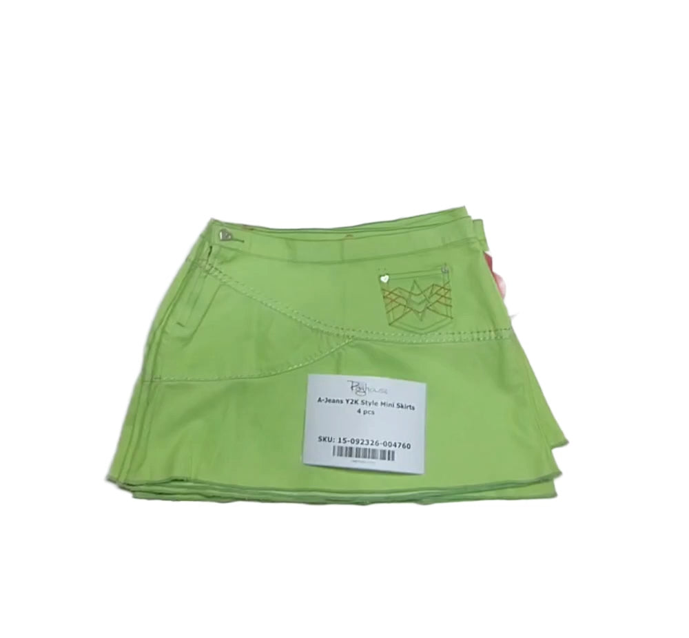 A-Jeans Y2K Style Mini Skirts 4 pcs