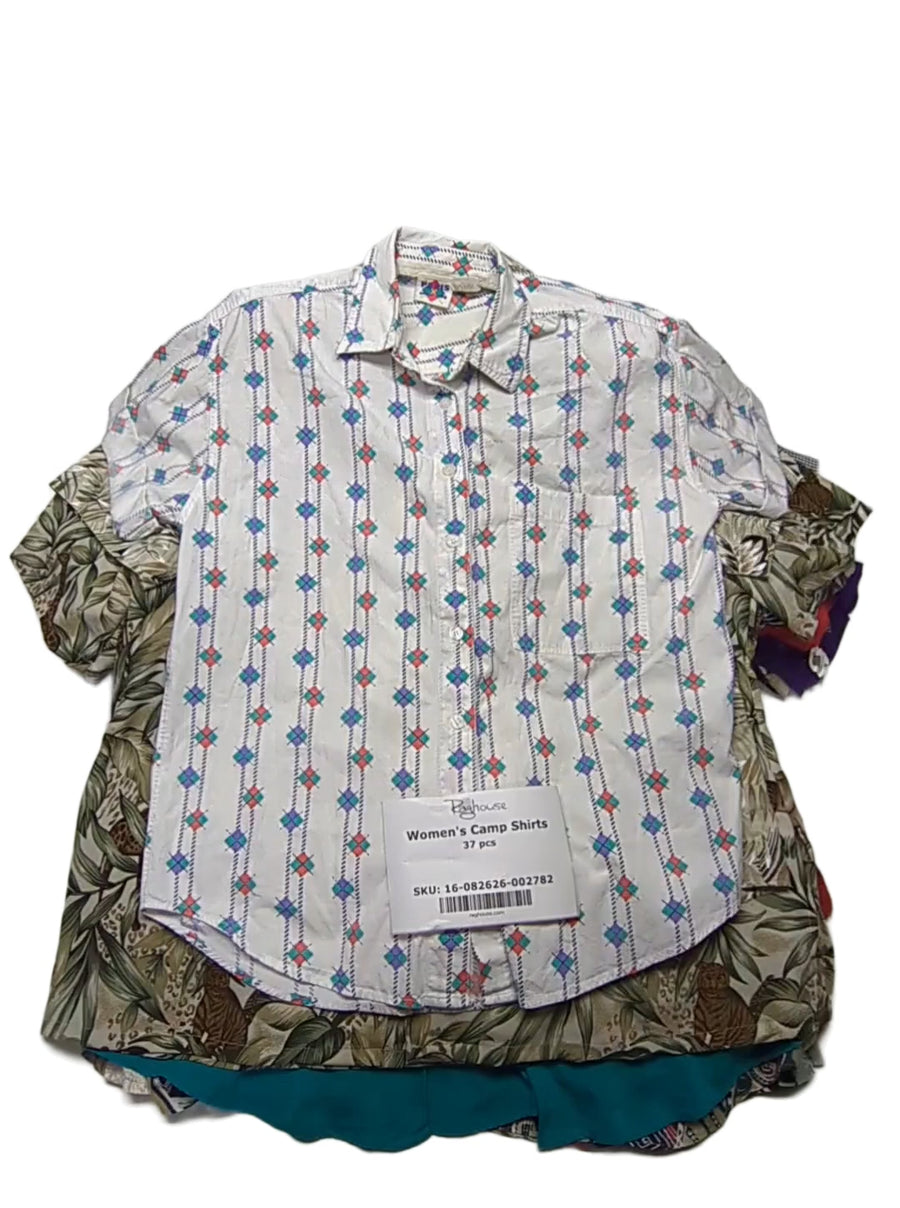 Women's Camp Shirts 37 pcs