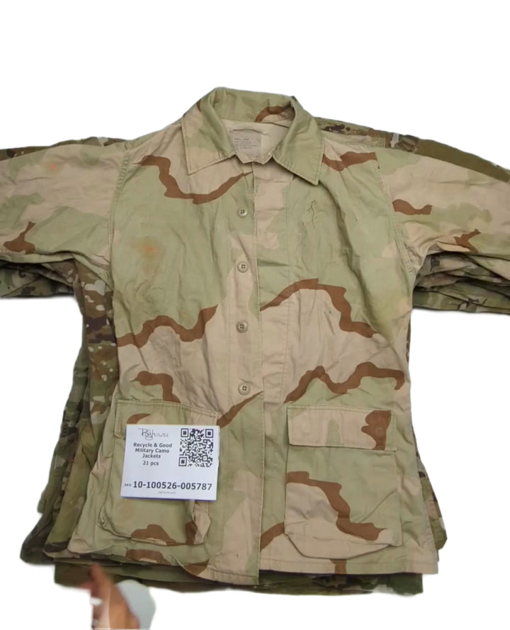 Recycle & Good Military Camo Jackets 21 pcs