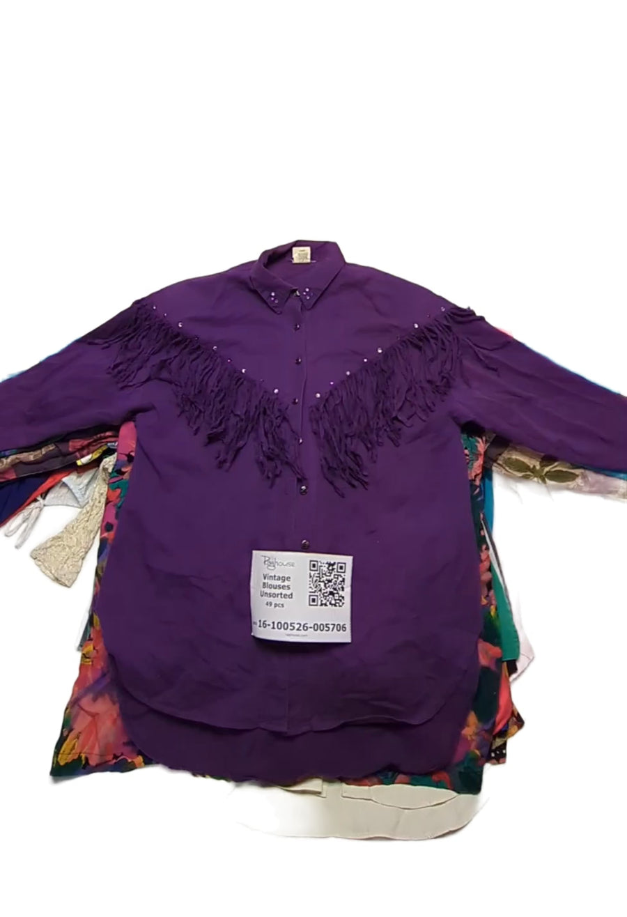 Vintage Blouses Unsorted 49 pcs