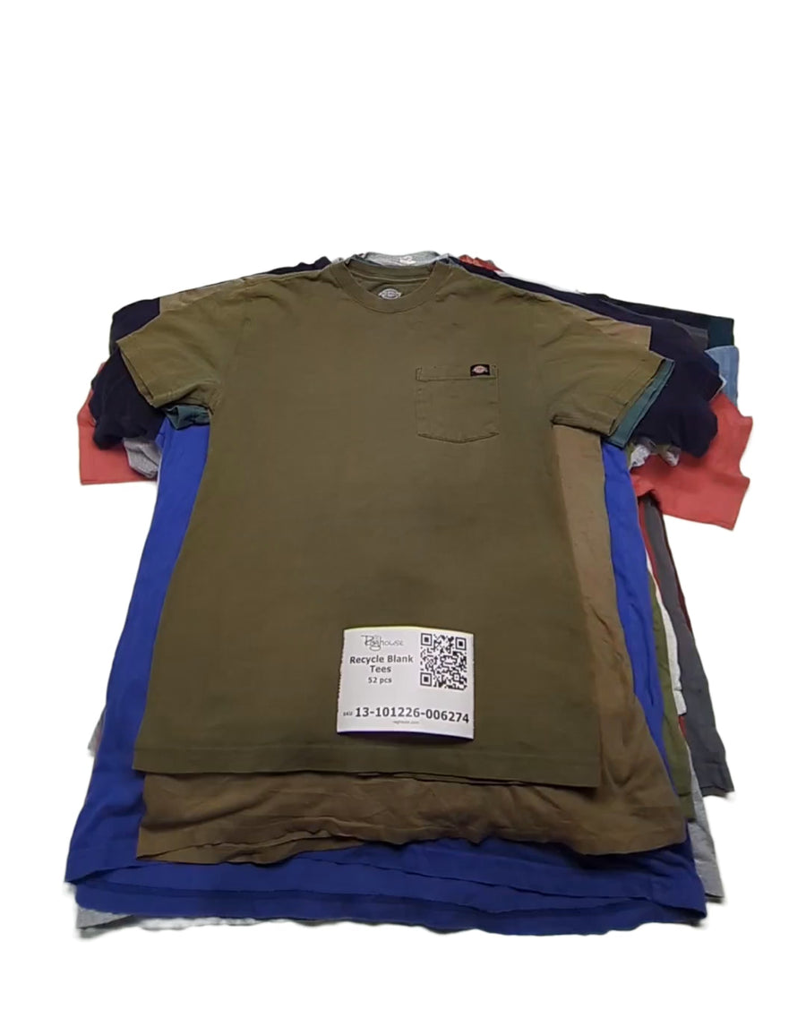 Recycle Blank Tees 52 pcs