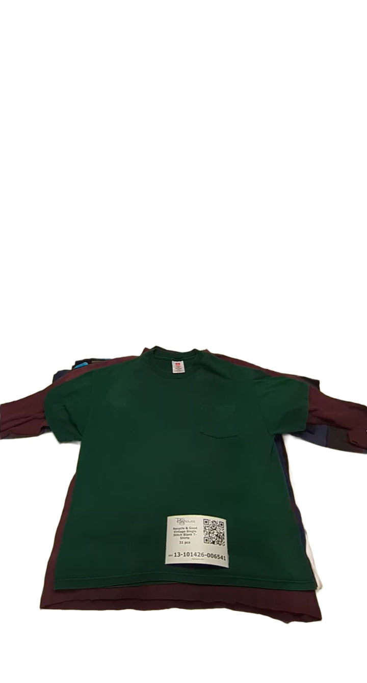Recycle & Good Vintage Single Stitch Blank T-Shirts 31 pcs