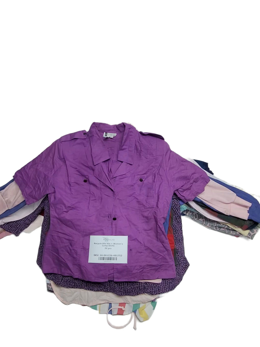 Recycle 80s 90s + Women's Camp Shirts 50 pcs