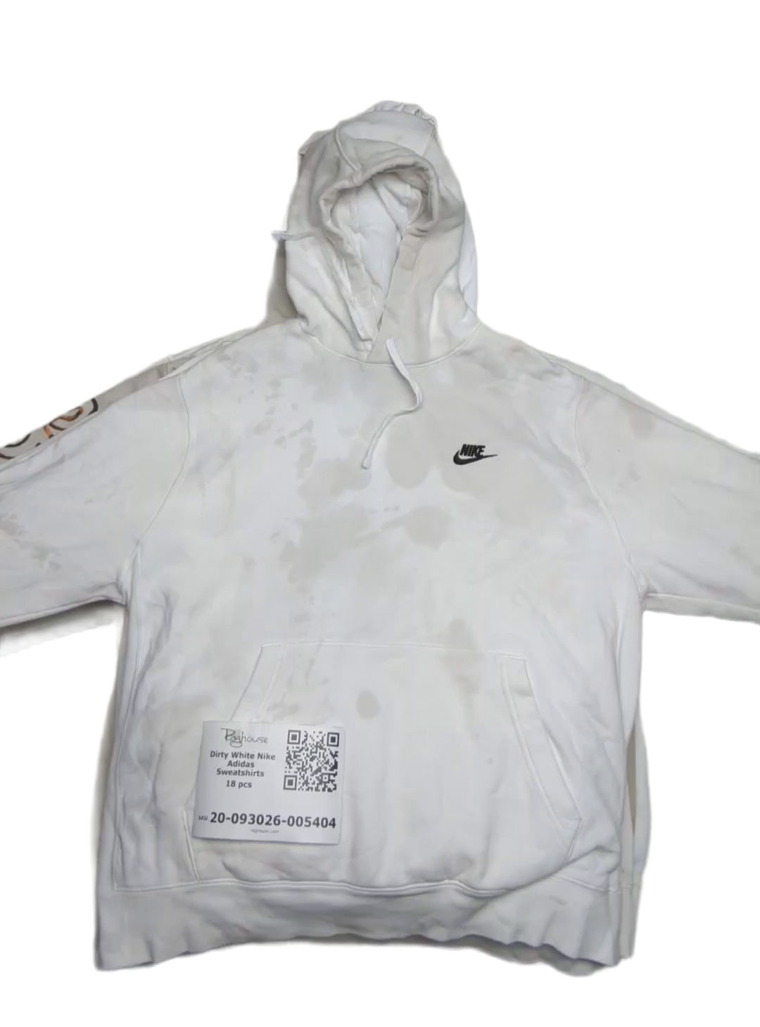 Dirty White Nike Adidas Sweatshirts 18 pcs