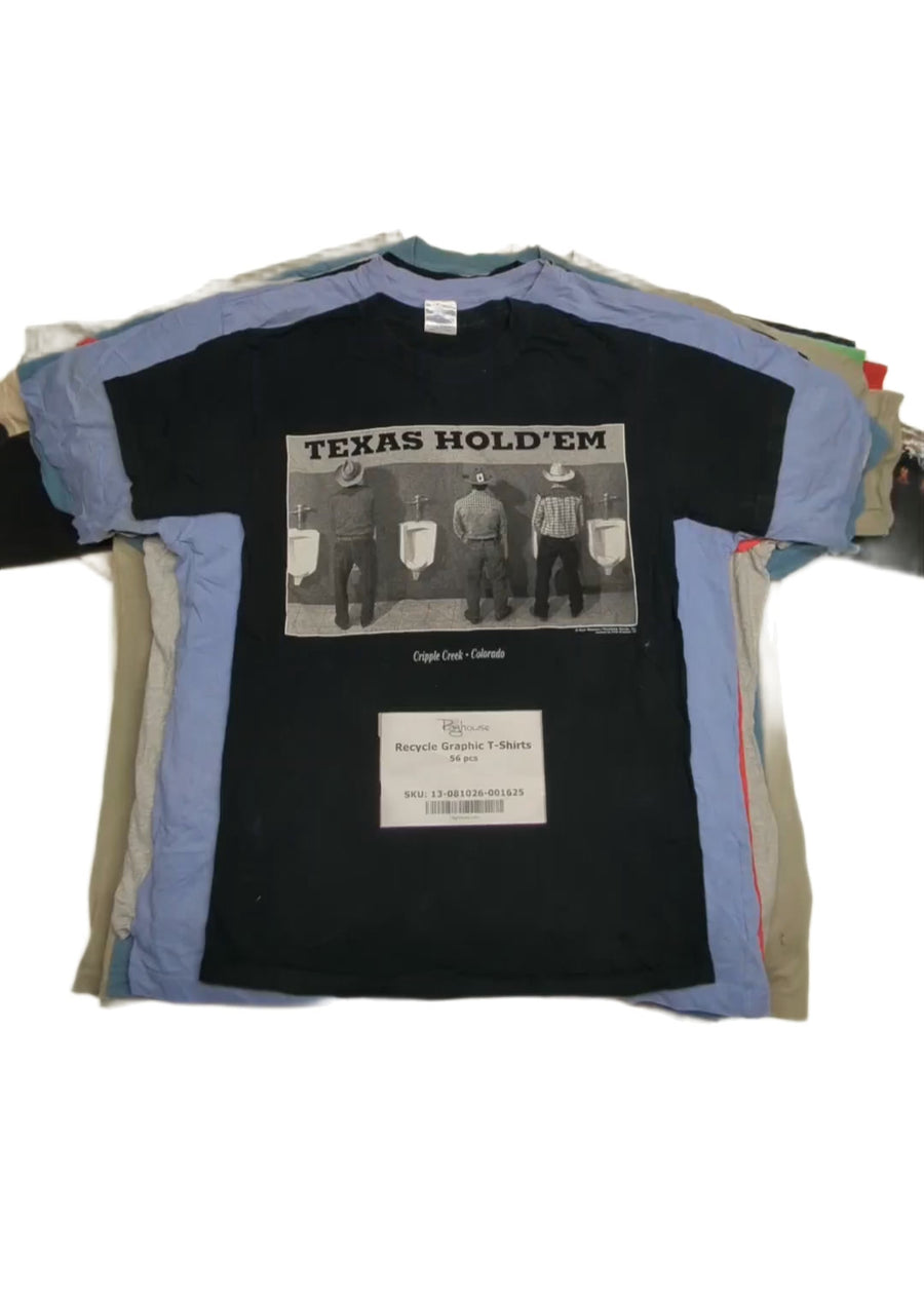 Recycle Graphic T-Shirts 56 pcs