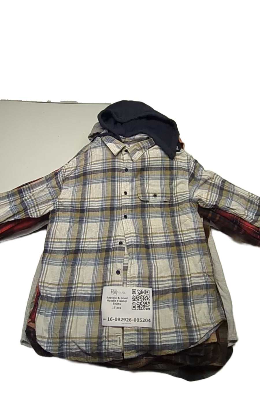 Recycle & Good Hoodie Flannel Shirts 15 pcs