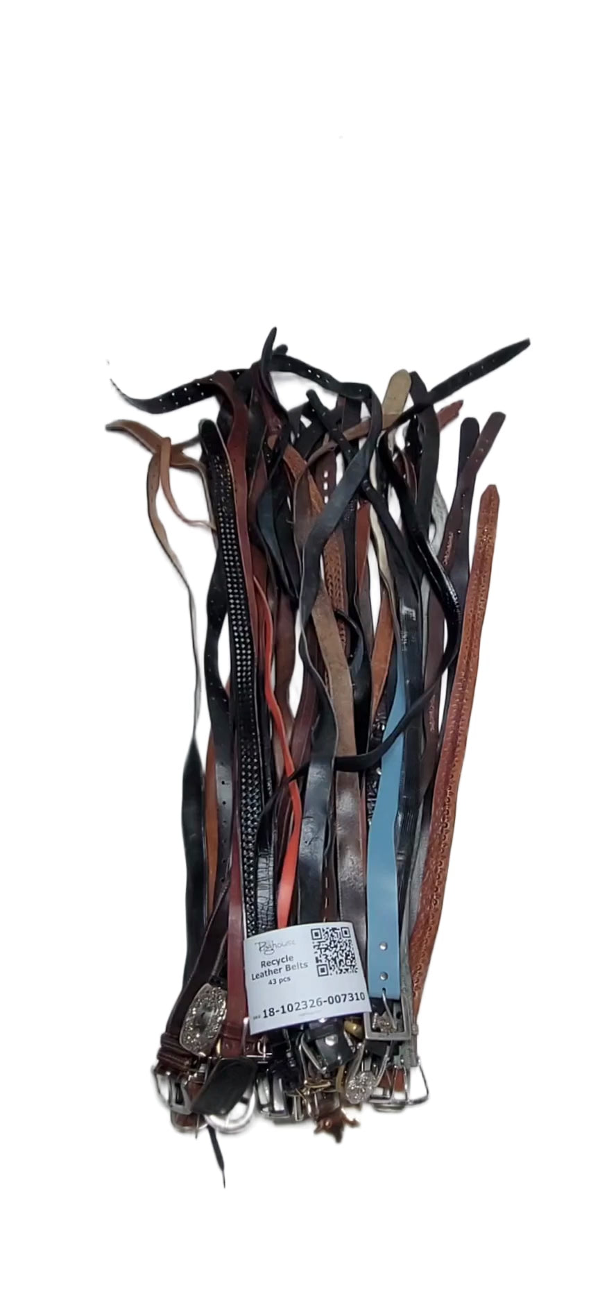 Recycle Leather Belts 43 pcs