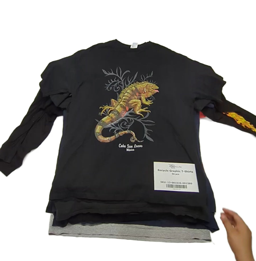 Recycle Graphic T-Shirts 56 pcs