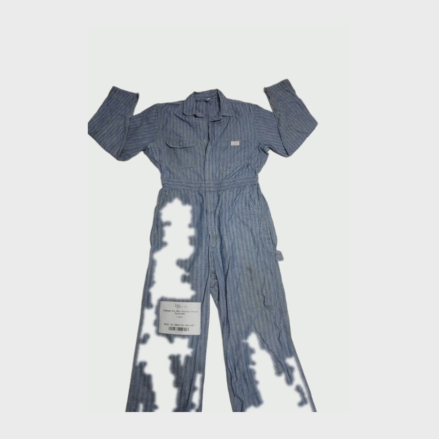 Vintage Big Mac Hickory Stripe Coveralls 1 pc