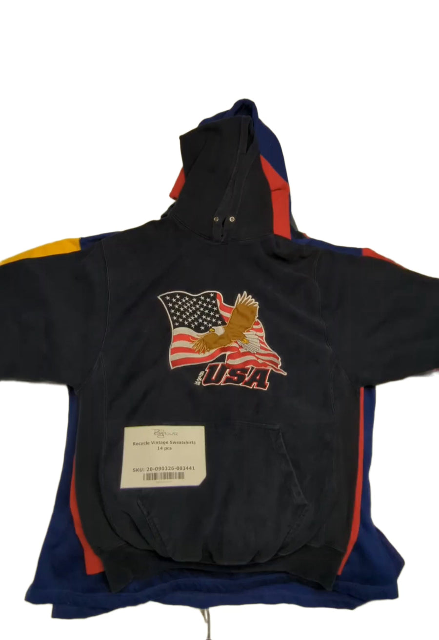 Recycle Vintage Sweatshirts 14 pcs