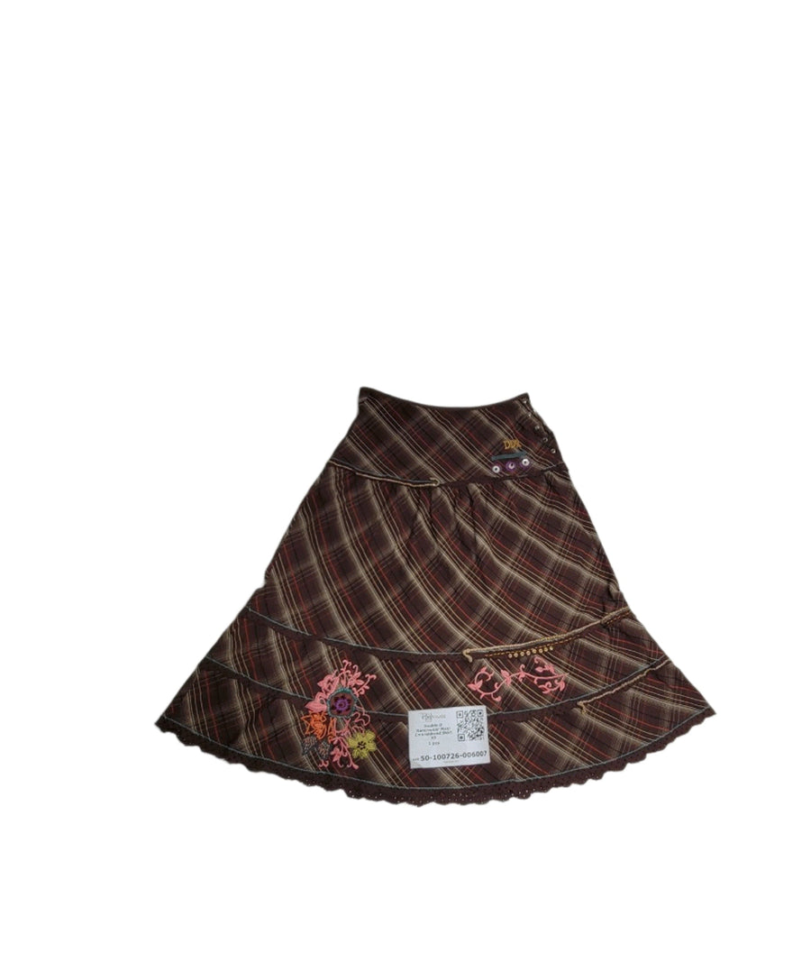 Double D Ranchwear Maxi Embroidered Skirt XS 1 pc