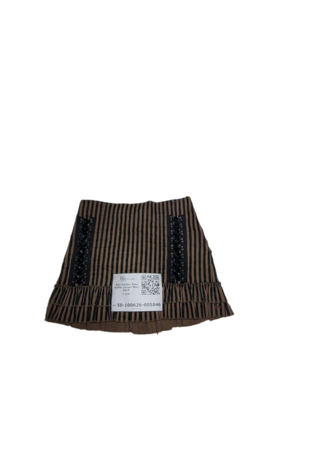 Spin Doctor Emo Ruffle Corset Mini Skirt 1 pc