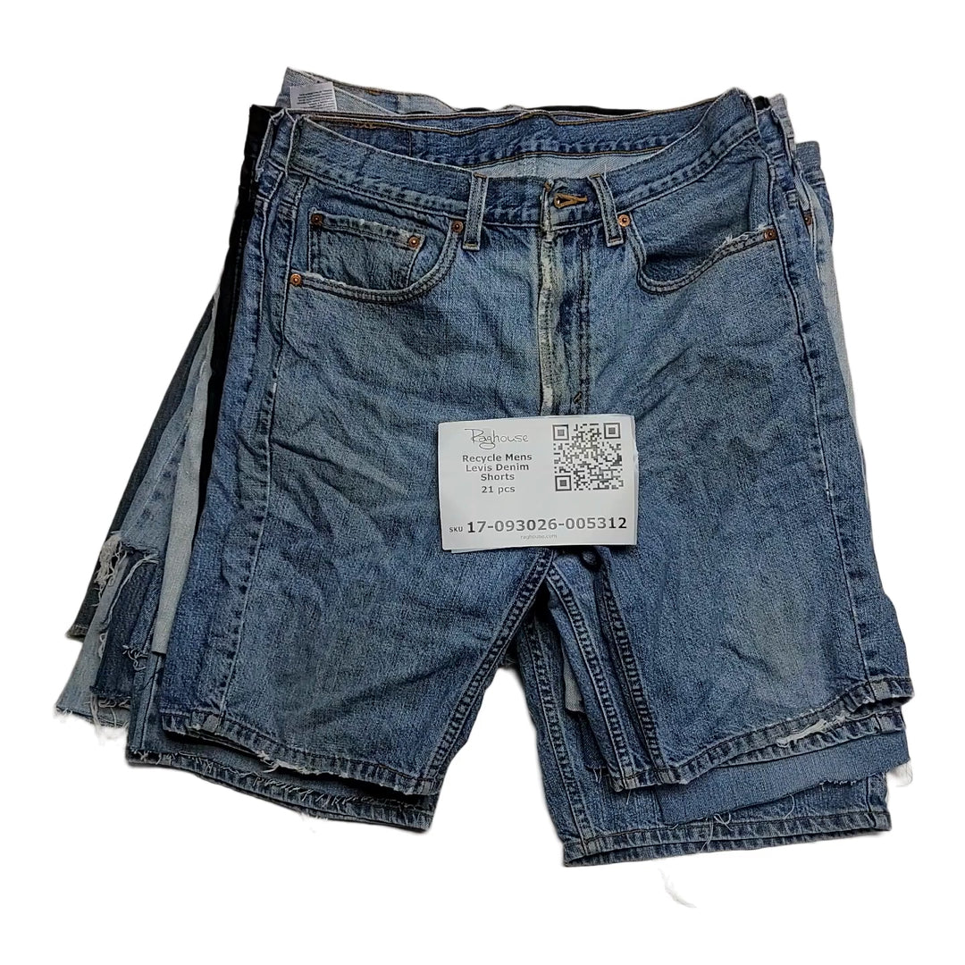 Recycle Mens Levis Denim Shorts 21 pcs