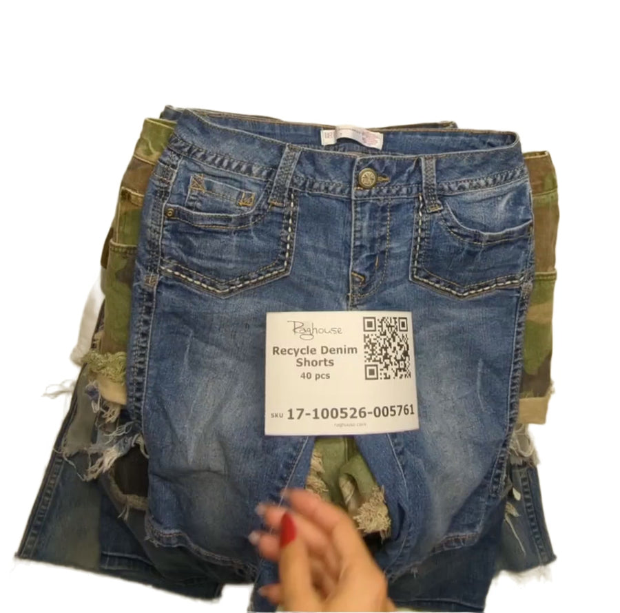 Recycle Denim Shorts 40 pcs