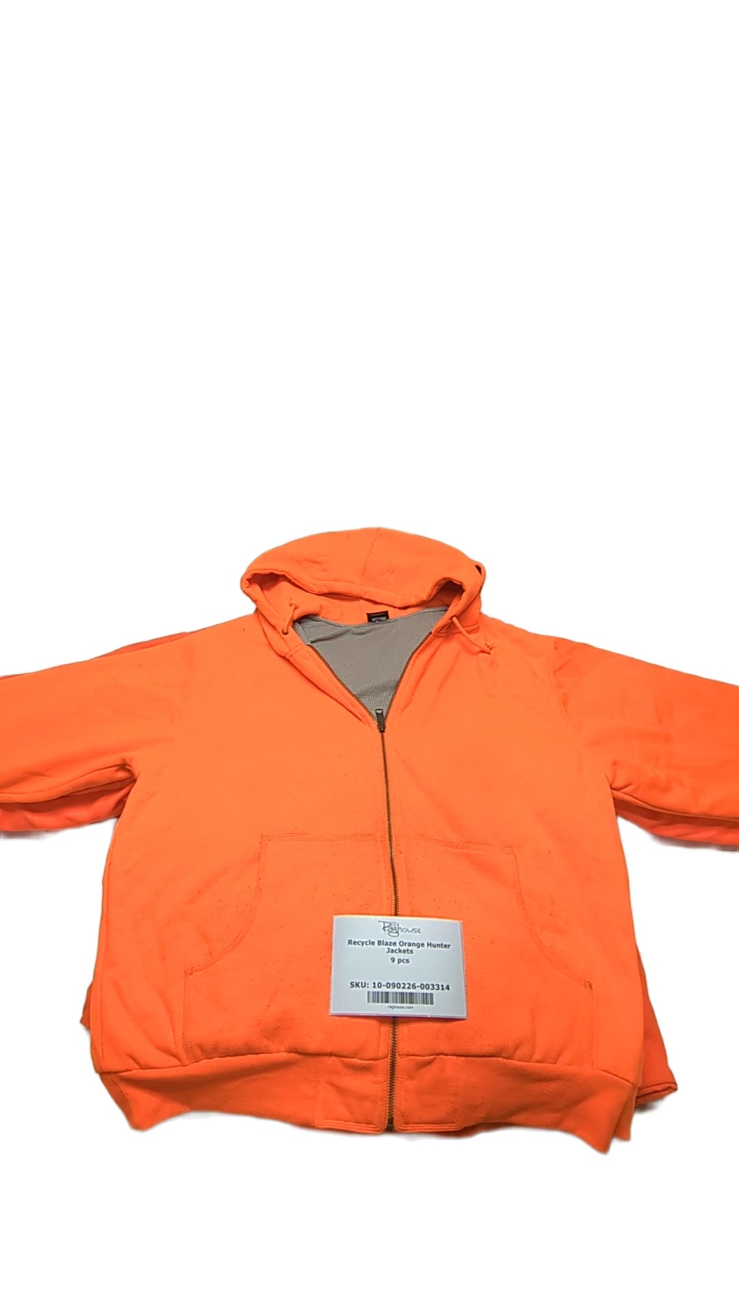 Recycle Blaze Orange Hunter Jackets 9 pcs