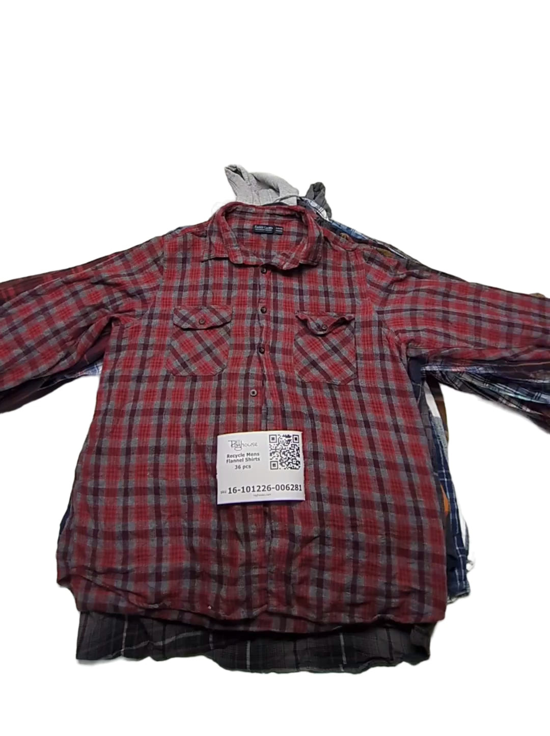 Recycle Mens Flannel Shirts 36 pcs
