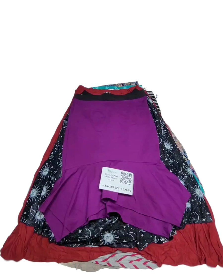 Trendy Plus Size Skirts 35 pcs