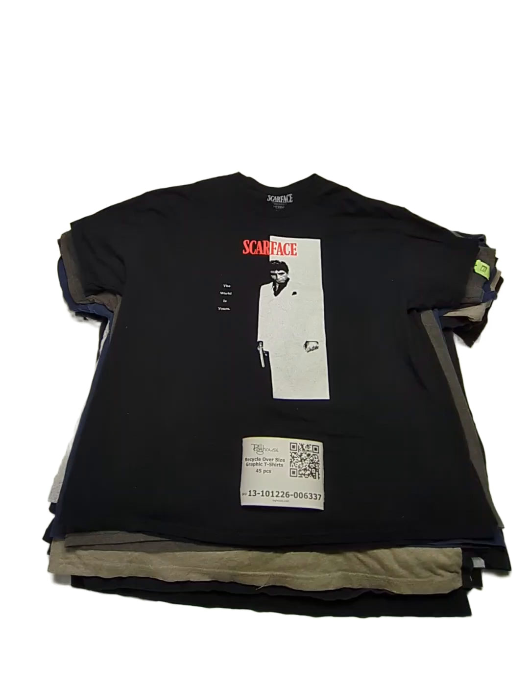 Recycle Over Size Graphic T-Shirts 45 pcs