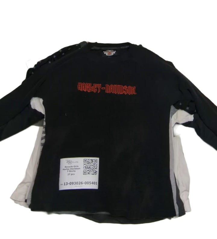 Recycle Girls Harley Davidson T-Shirts 27 pcs
