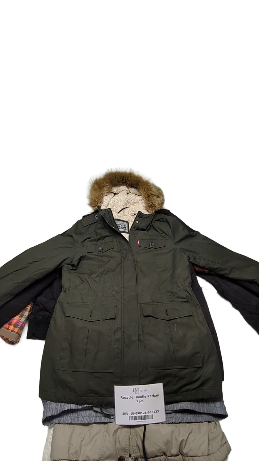 Recycle Hoodie Parkas 9 pcs