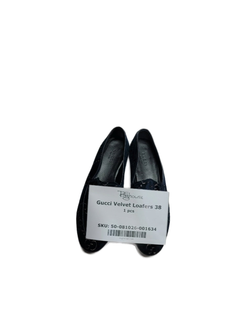 Gucci Velvet Loafers 38 1 pc