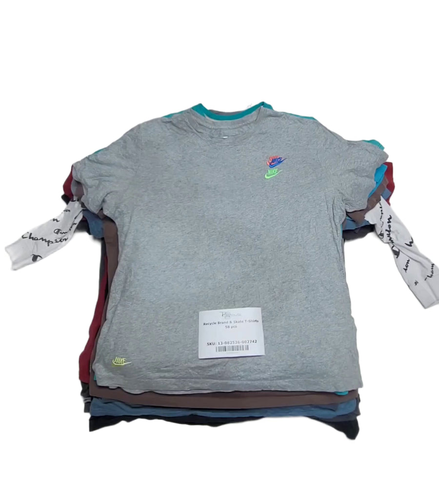 Recycle Brand & Skate T-Shirts 58 pcs