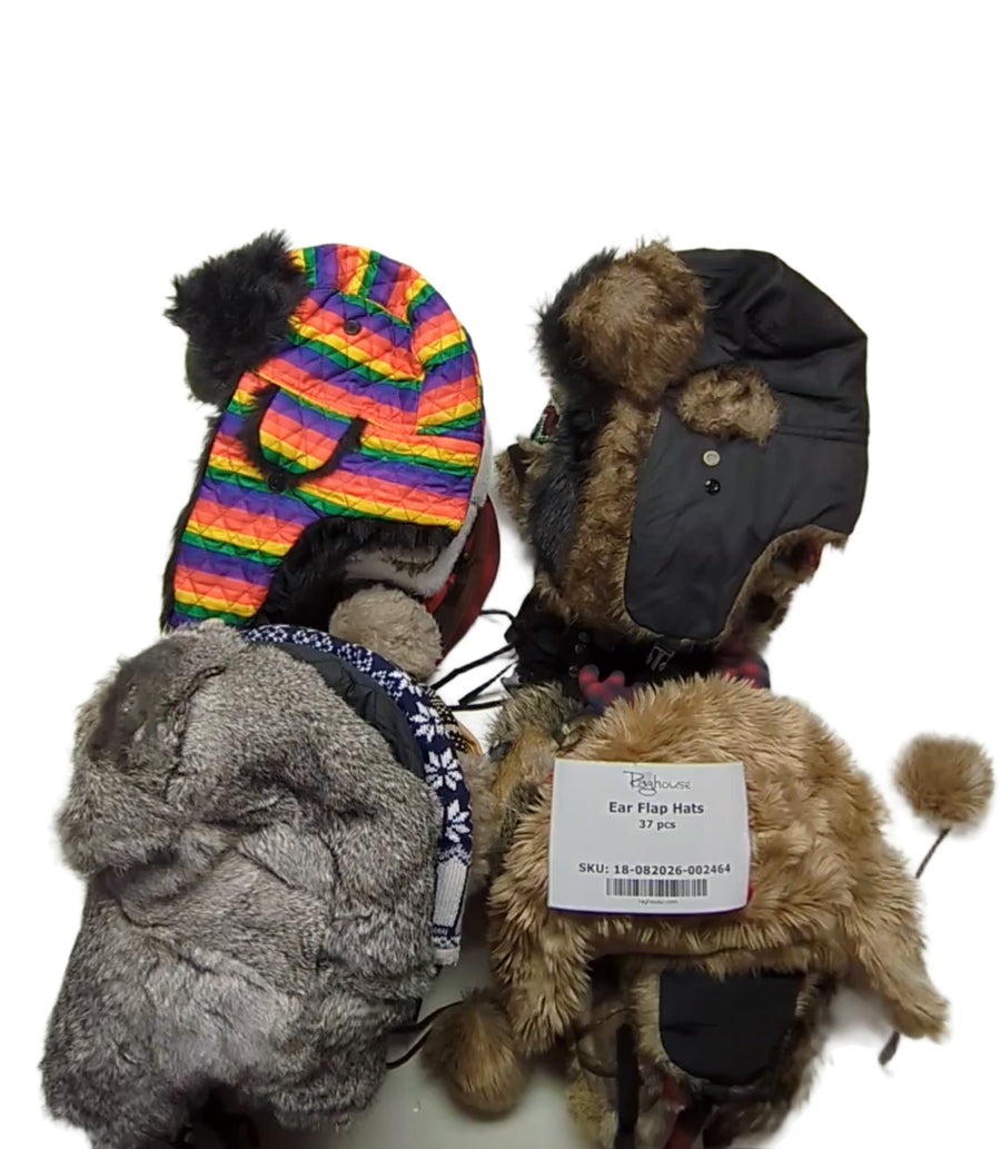 Ear Flap Hats 37 pcs