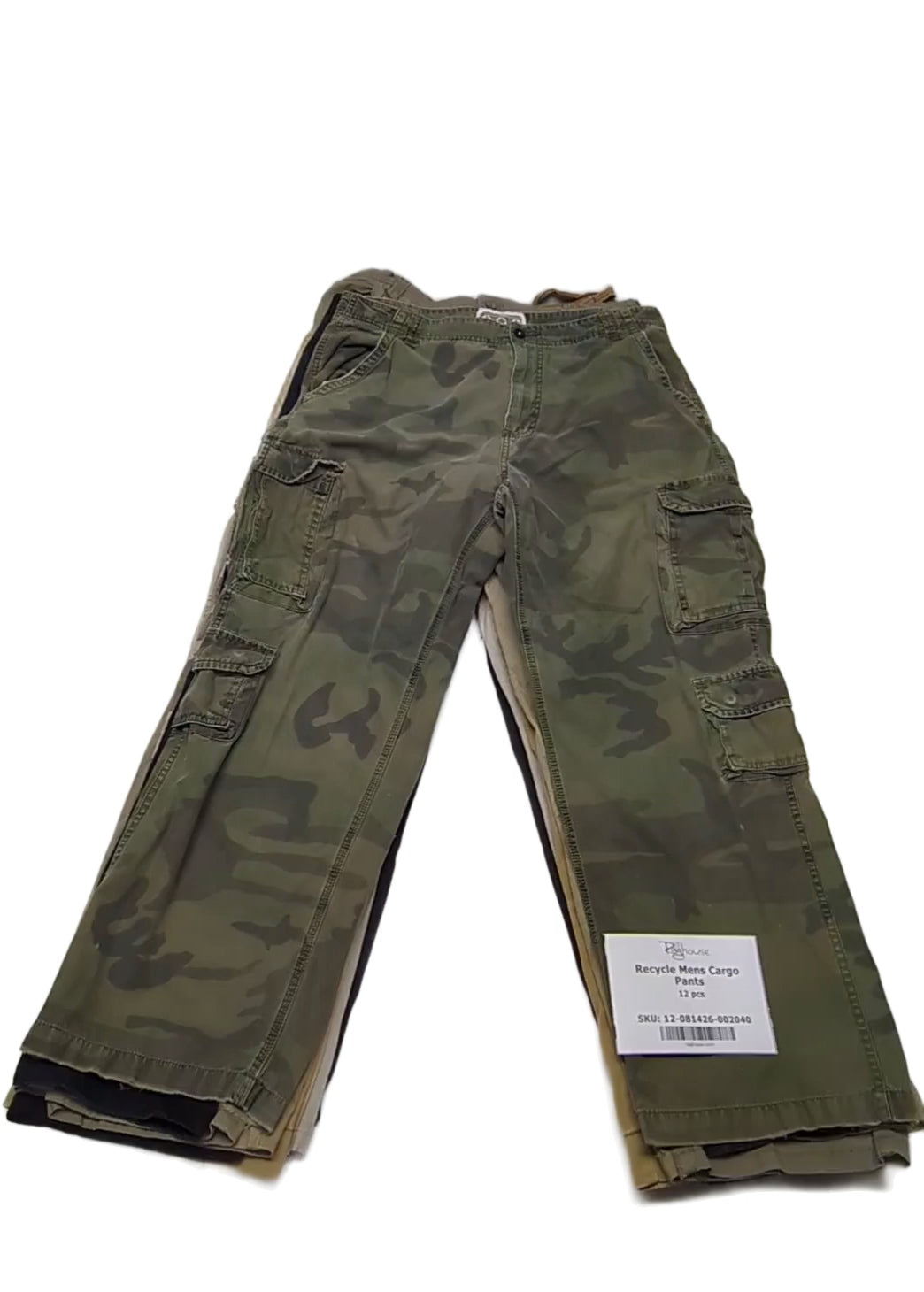 Recycle Mens Cargo Pants 12 pcs