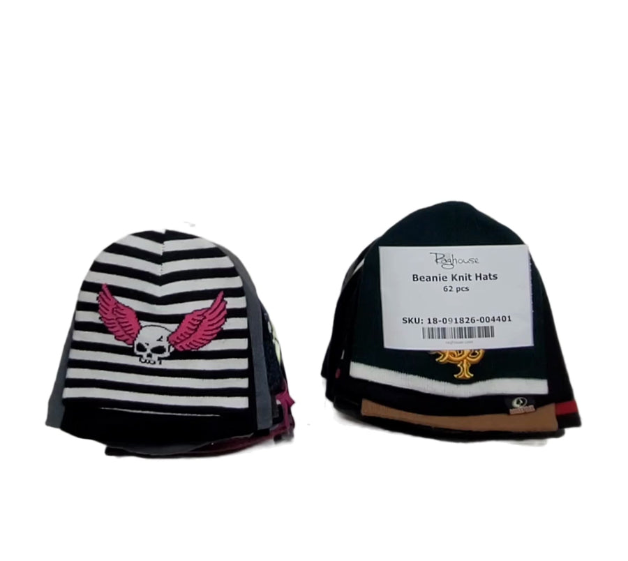 Beanie Knit Hats 62 pcs