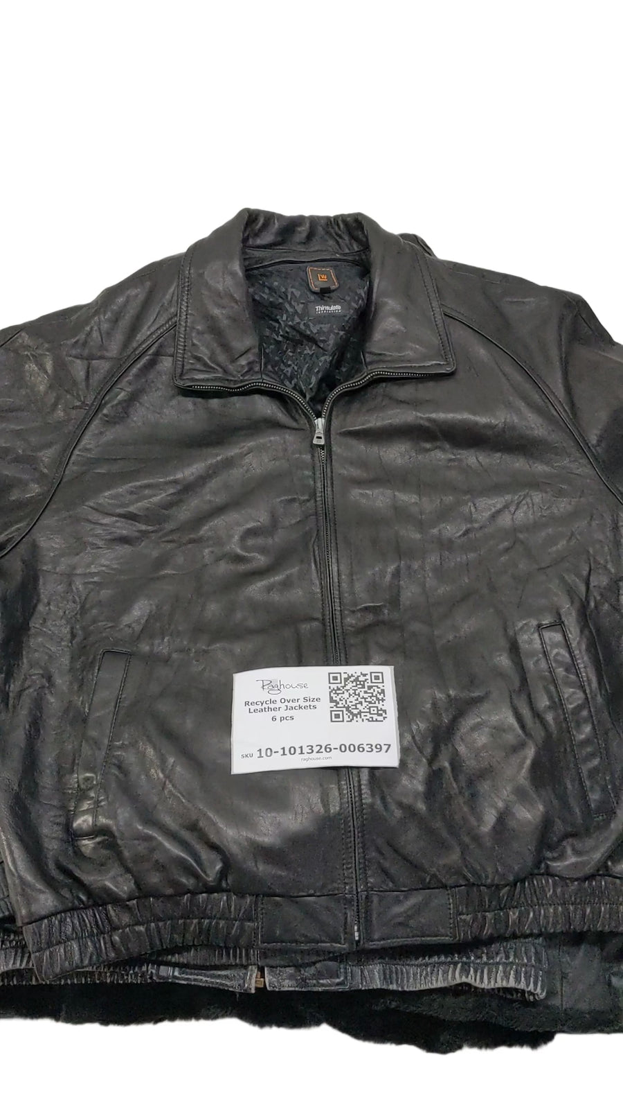 Recycle Over Size Leather Jackets 6 pcs