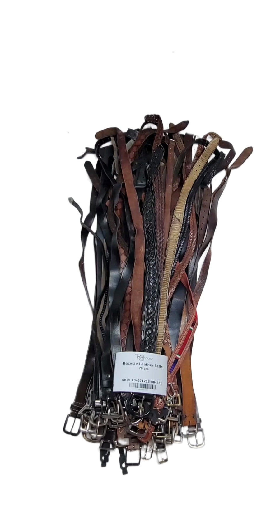 Recycle Leather Belts 70 pcs