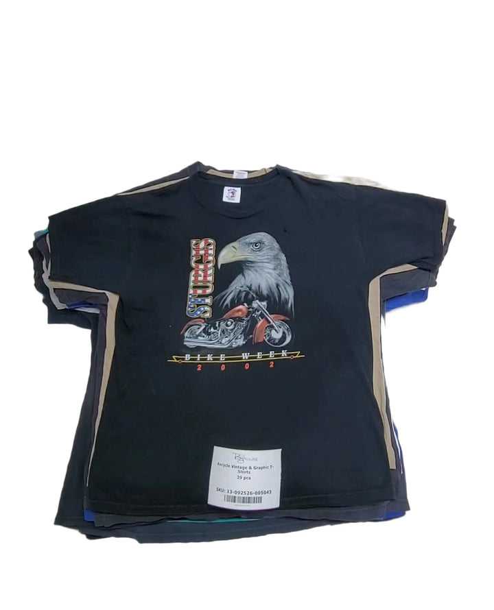 Recycle Vintage & Graphic T-Shirts 39 pcs