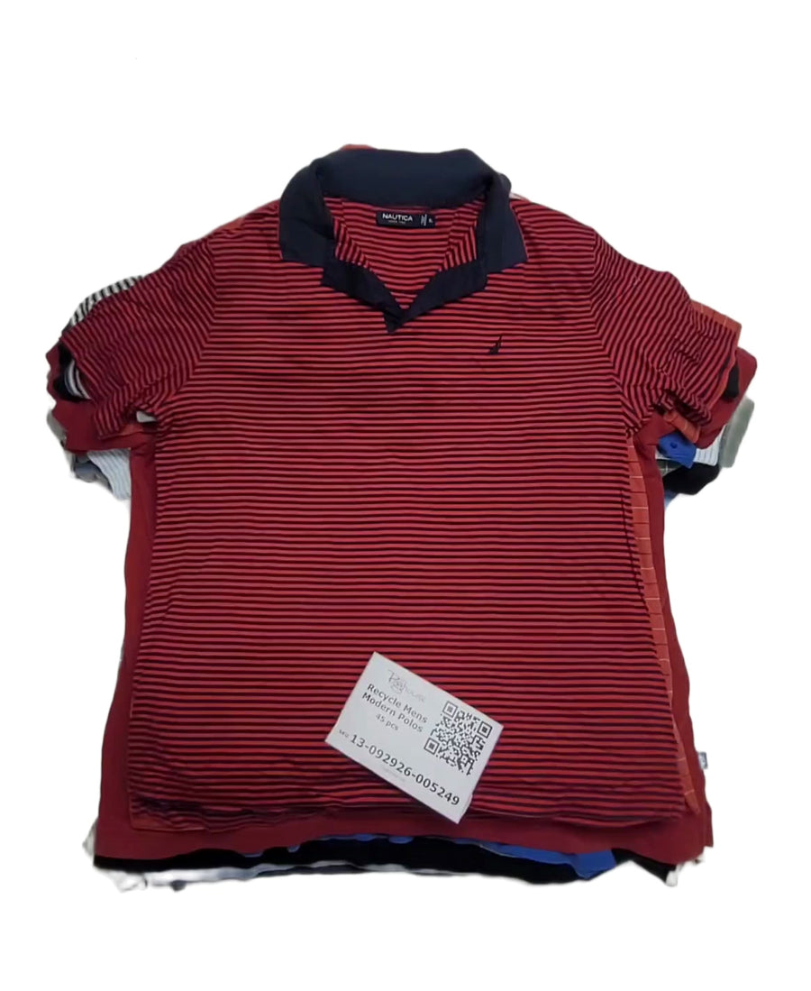 Recycle Mens Modern Polos 45 pcs