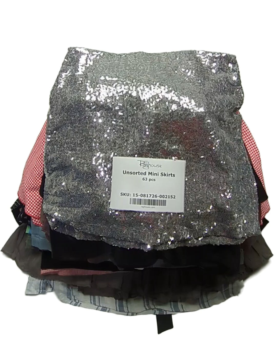 Unsorted Mini Skirts 63 pcs