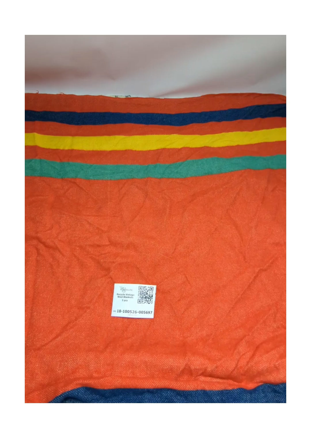 Recycle Vintage Wool Blankets 5 pcs