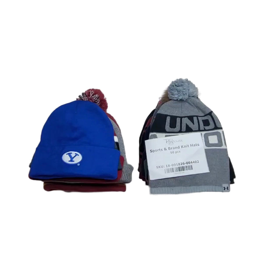 Sports & Brand Knit Hats 50 pcs