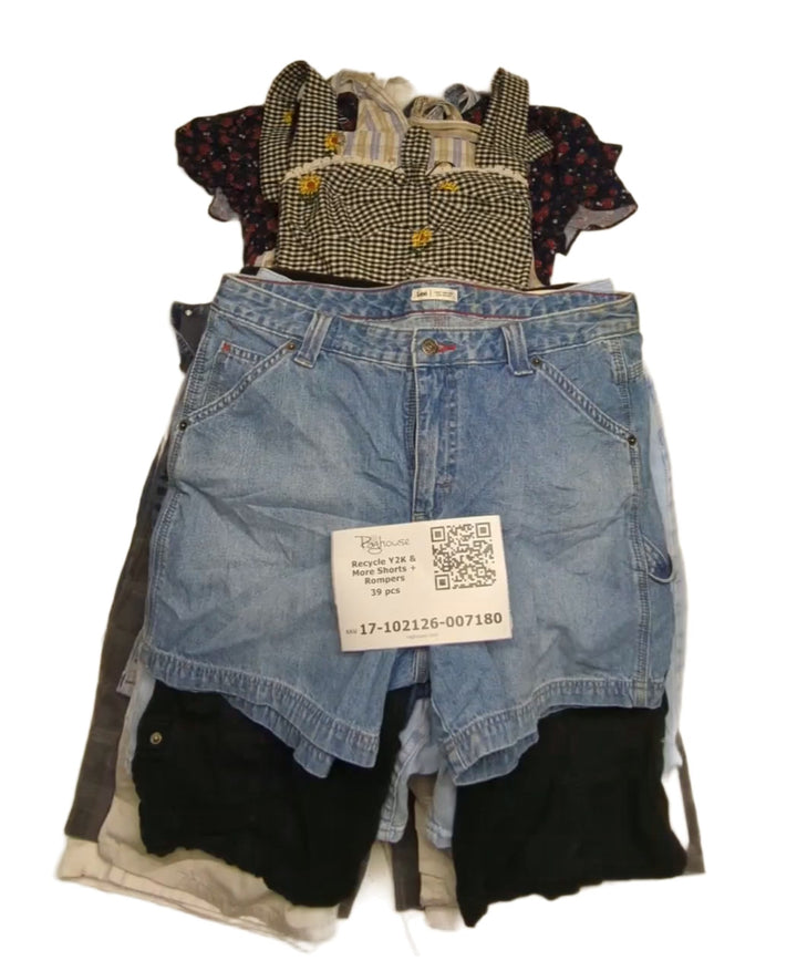Recycle Y2K & More Shorts + Rompers 39 pcs