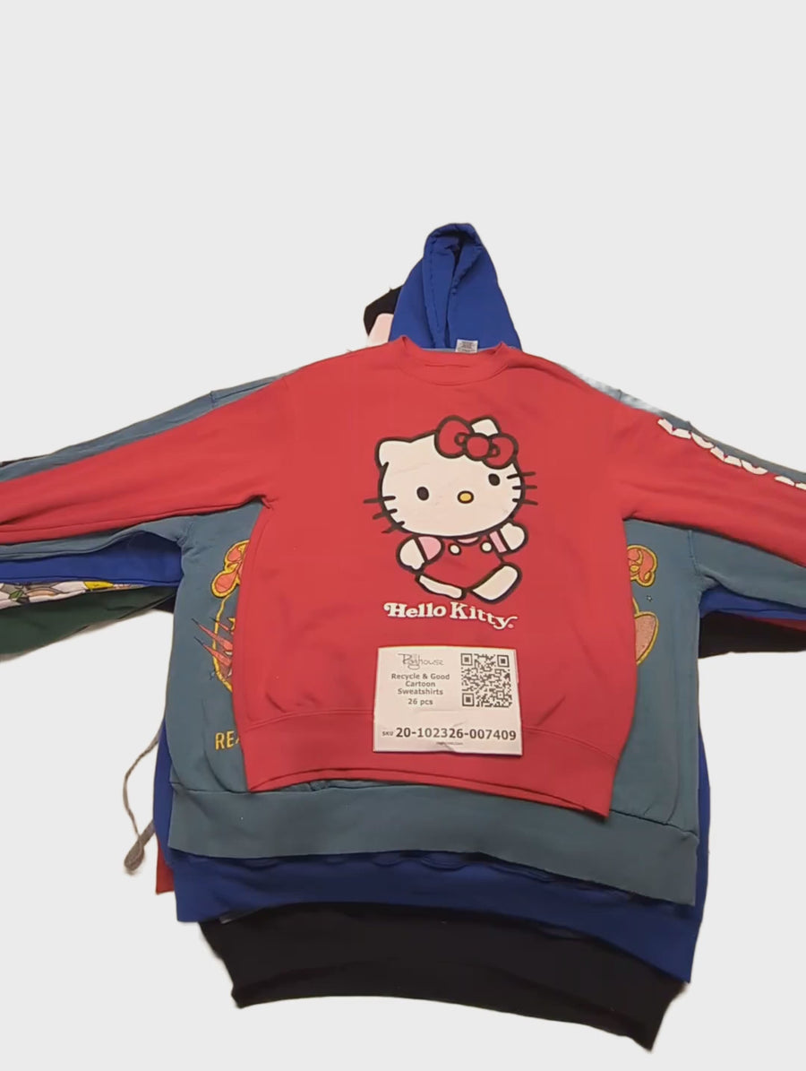 Recycle & Good Cartoon Sweatshirts 26 pcs